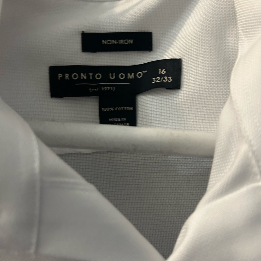 Pronto Uomo Classic White Dress Shirt